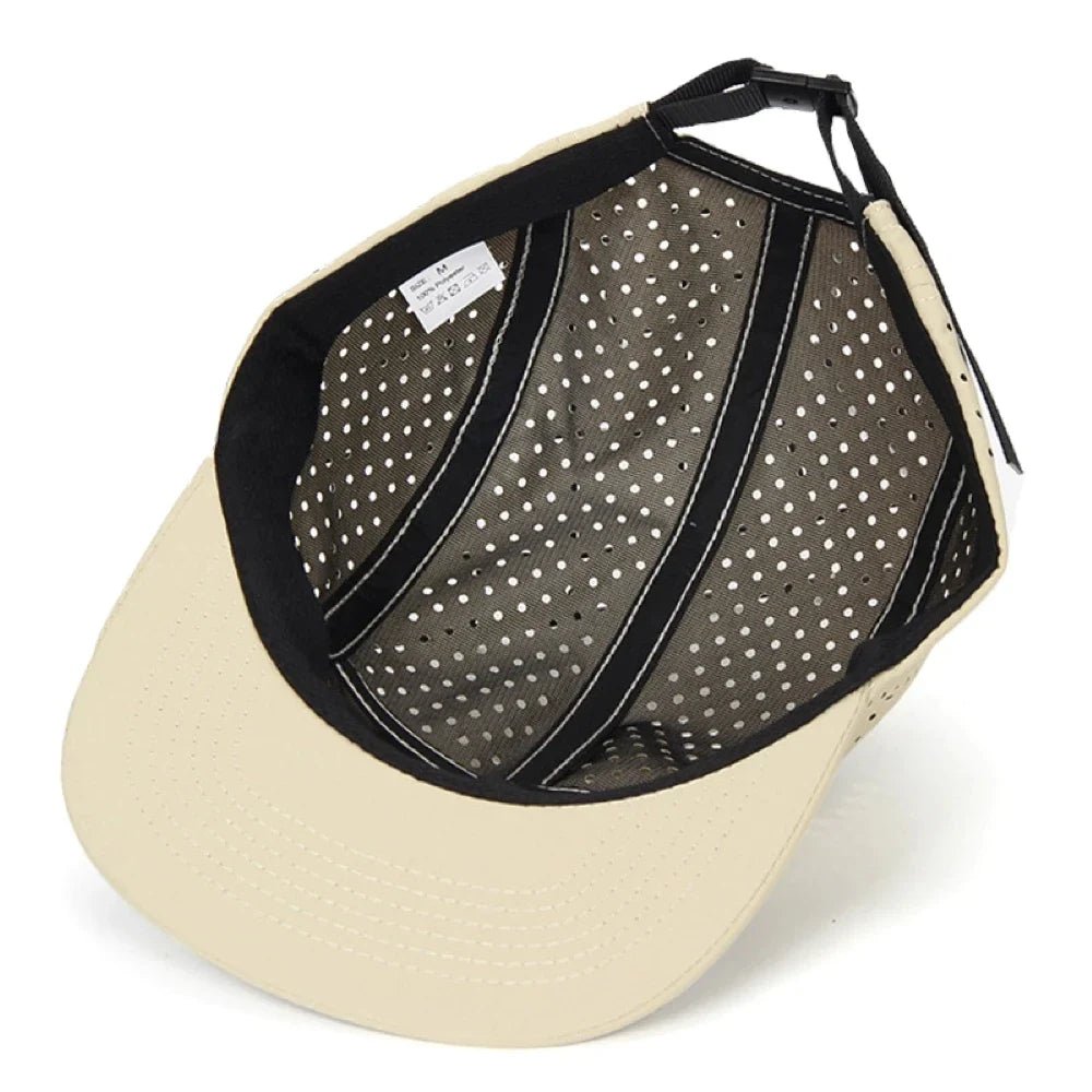 Aeris Casquette de running 5 panneaux ultralégère et respirante à séchage rapide - Hommfer