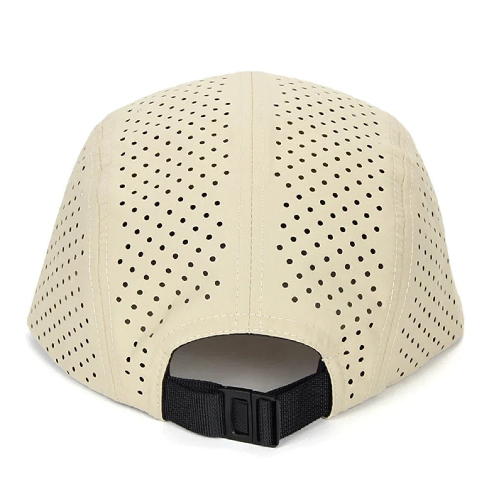 Aeris Casquette de running 5 panneaux ultralégère et respirante à séchage rapide - Hommfer