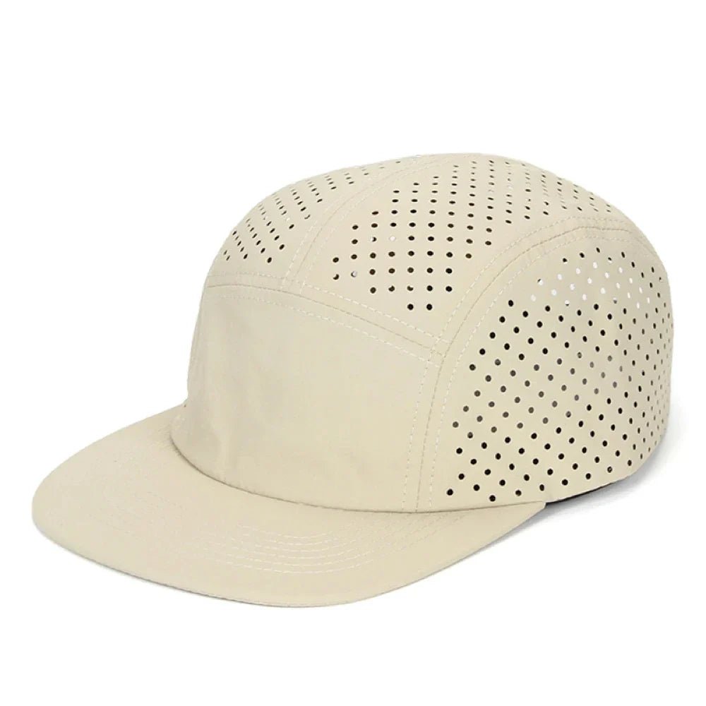 Aeris Casquette de running 5 panneaux ultralégère et respirante à séchage rapide - Hommfer