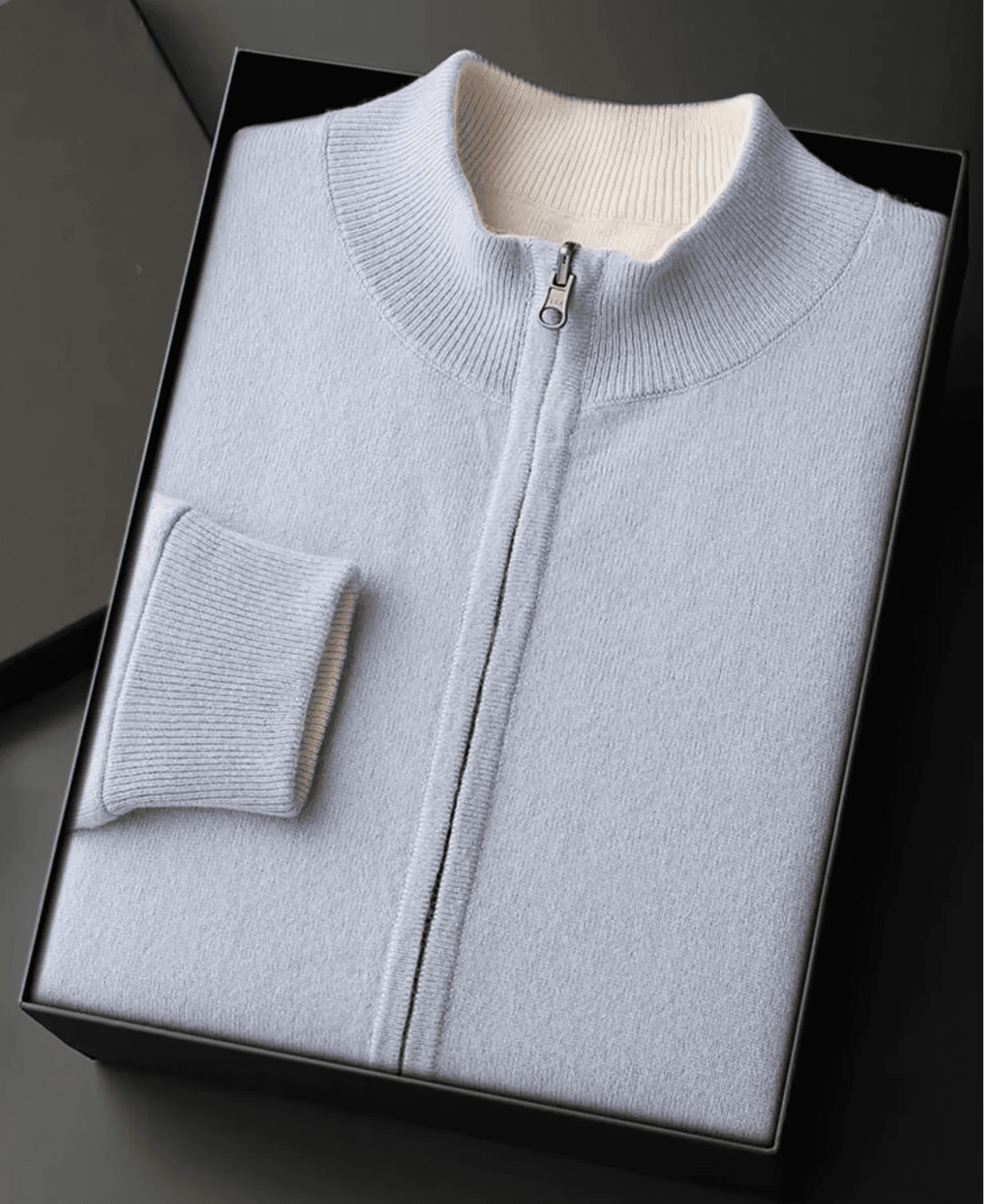Arden Ensemble de Survêtement en Laine Mérinos, Veste Zippée et Pantalon à Cordon pour Chaleur sans Lourdeur - Hommfer