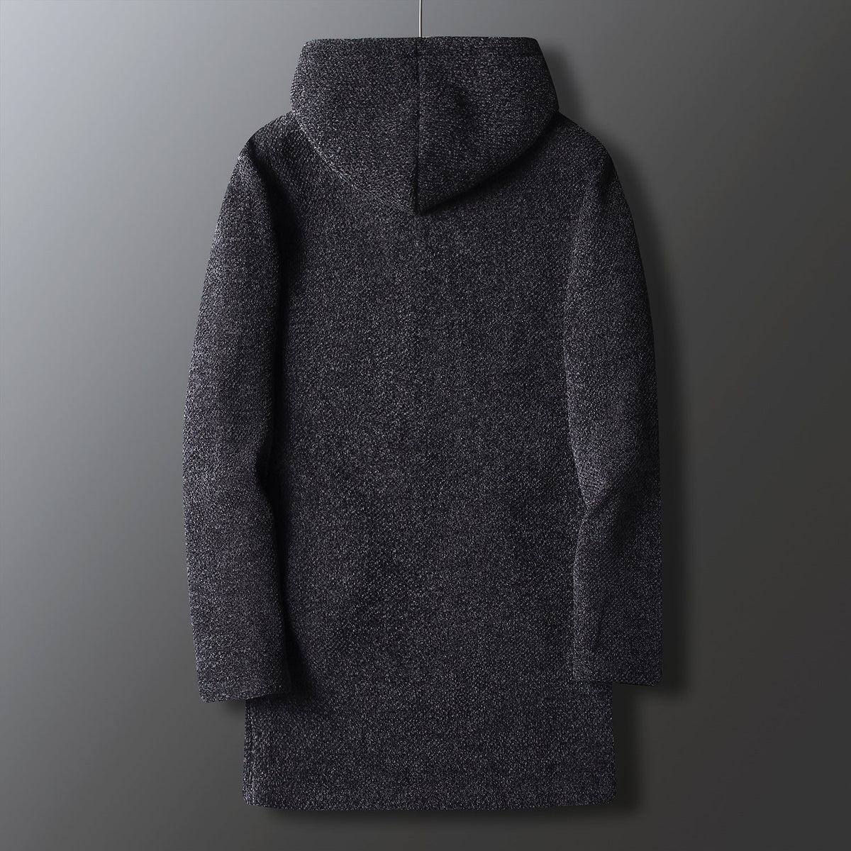 Arden Veste à Capuche Zippée en Laine Mélangée Doublée en Polaire pour Temps Froid - Hommfer