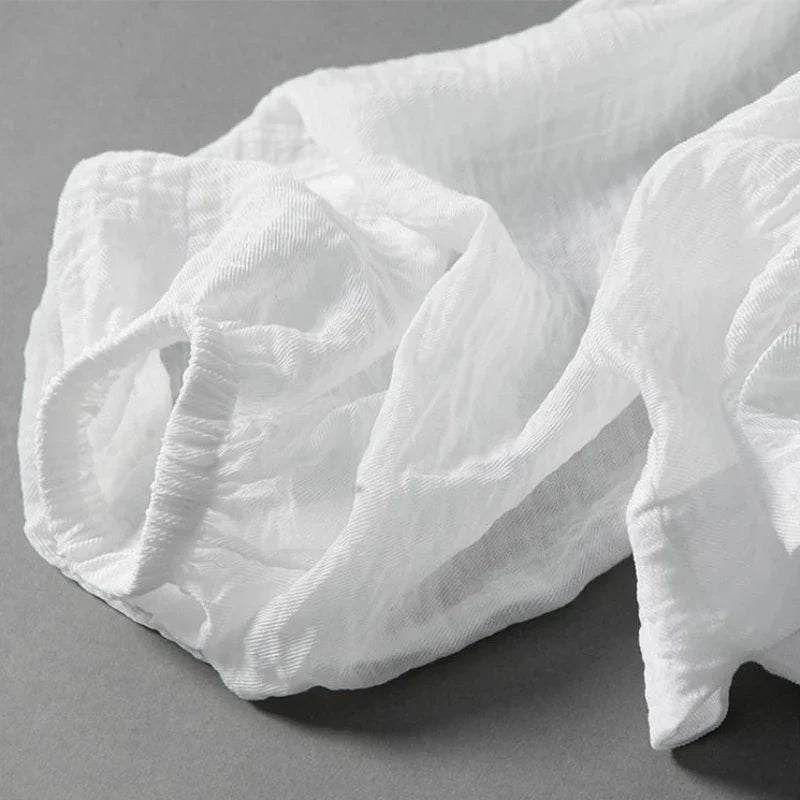 Aurore Blouse en Lin Naturel à Manches Chauve-Souris pour un Confort Respirant - Hommfer