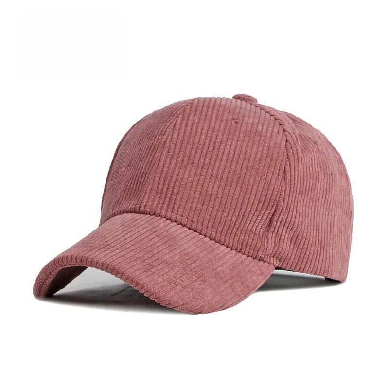 Bastien Casquette unisexe en velours côtelé à sangle réglable pour un ajustement personnalisé au quotidien - Hommfer