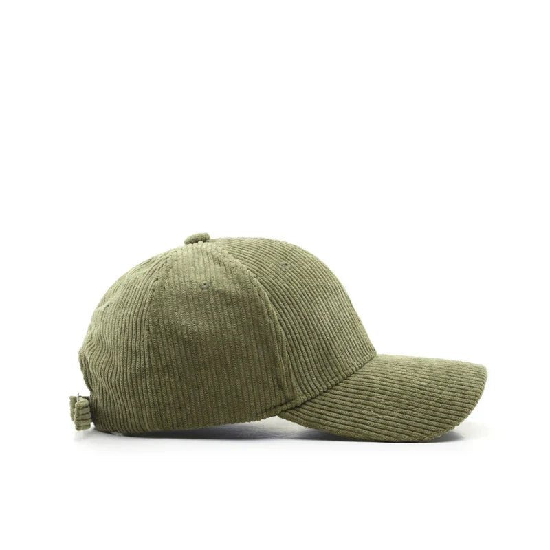 Bastien Casquette unisexe en velours côtelé à sangle réglable pour un ajustement personnalisé au quotidien - Hommfer