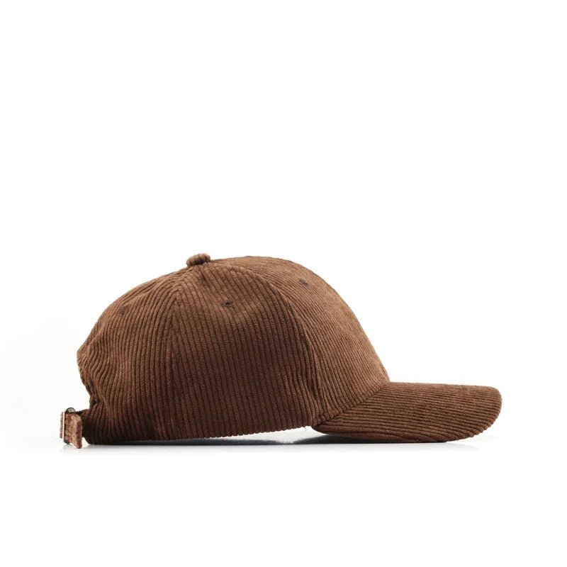 Bastien Casquette unisexe en velours côtelé à sangle réglable pour un ajustement personnalisé au quotidien - Hommfer