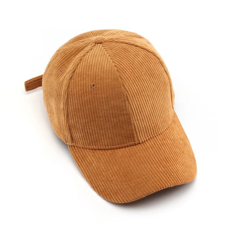 Bastien Casquette unisexe en velours côtelé à sangle réglable pour un ajustement personnalisé au quotidien - Hommfer