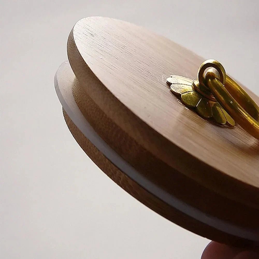 Bocal hermétique en verre avec couvercle en bois pour garder les aliments frais et secs disponible en deux styles - Hommfer