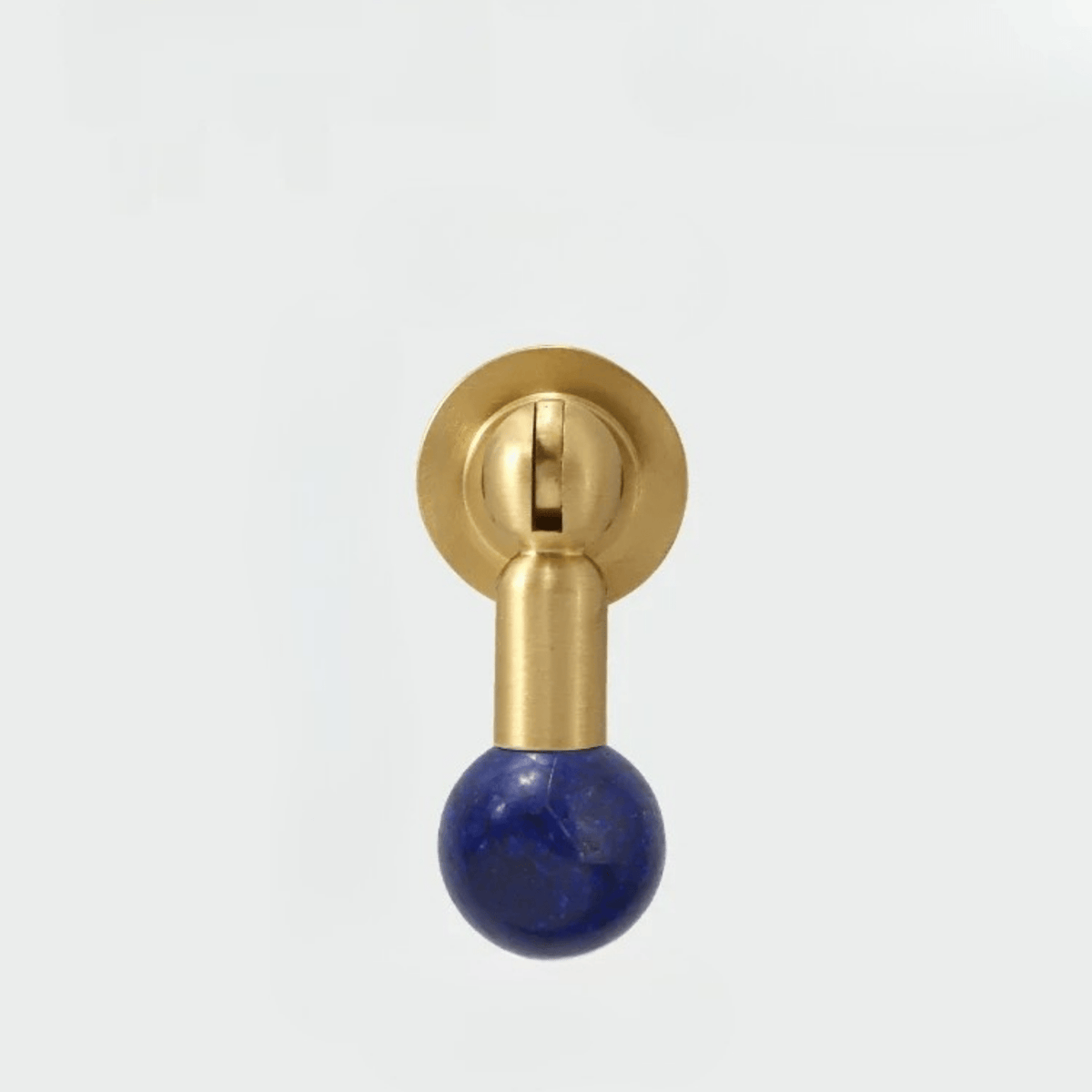 Bouton de meuble en cristal ambre et laiton pour armoires et tiroirs - Hommfer