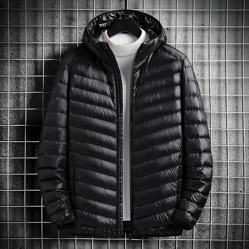 Brume Veste en duvet de canard ultra-légère, coupe-vent et déperlante pour temps froid - Hommfer