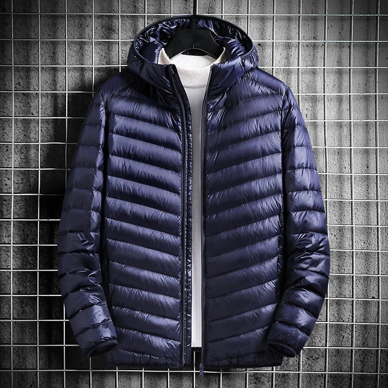 Brume Veste en duvet de canard ultra-légère, coupe-vent et déperlante pour temps froid - Hommfer