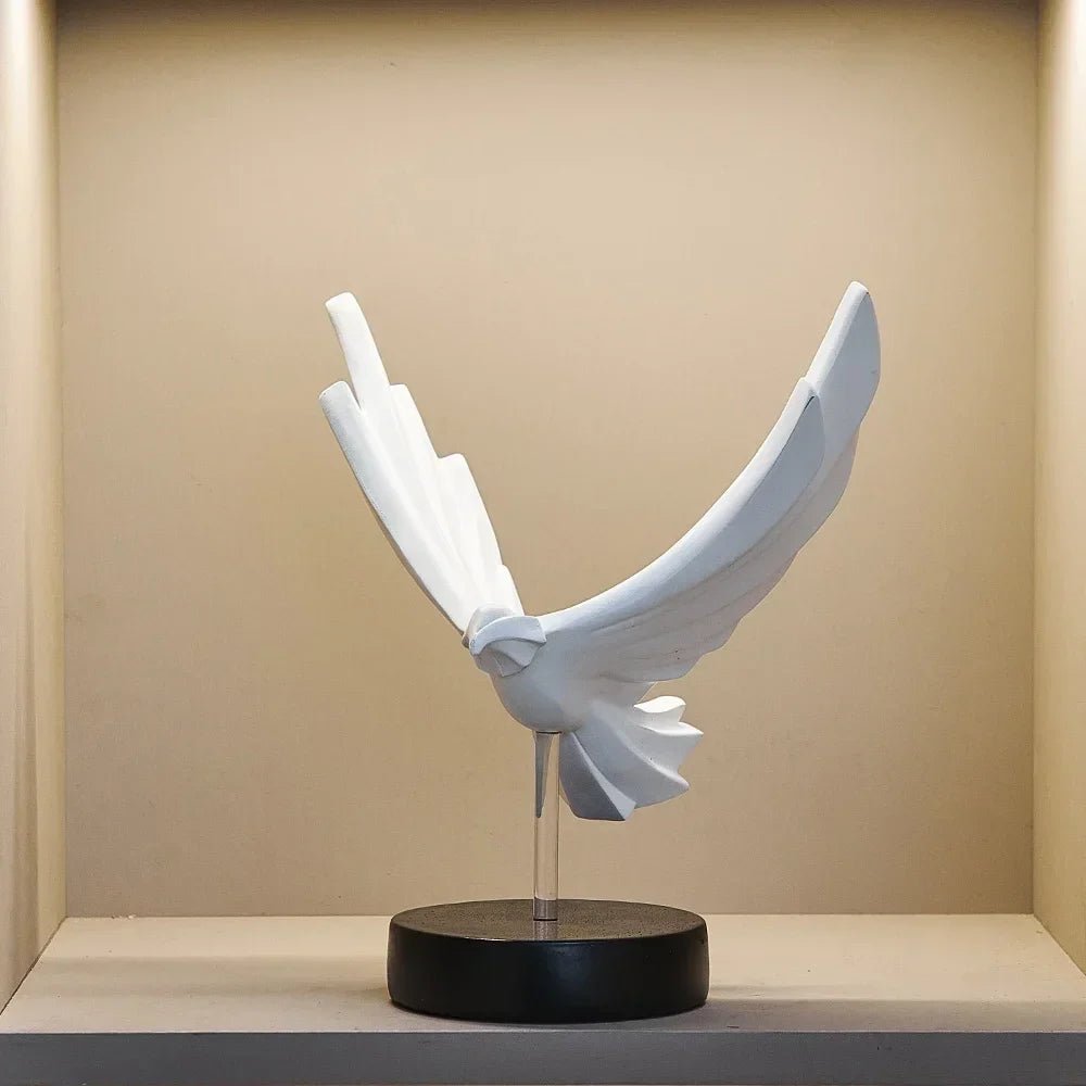 Calder Statuette Aigle en résine pour bureau et meuble TV H26 cm - Hommfer