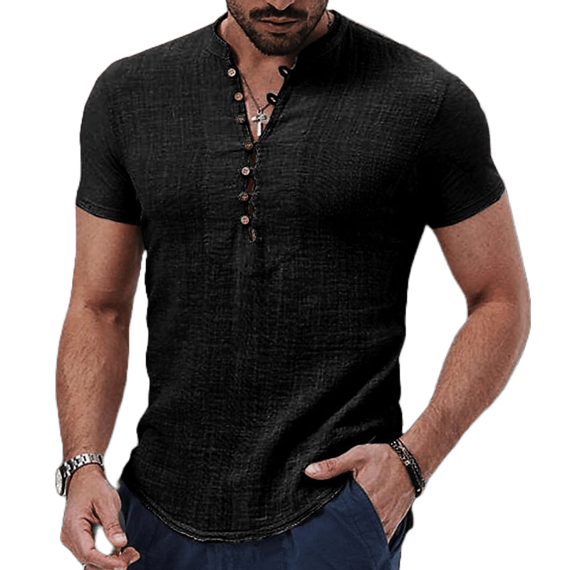 Chemise en mélange de lin ENZO CONTI LUXE - Hommfer