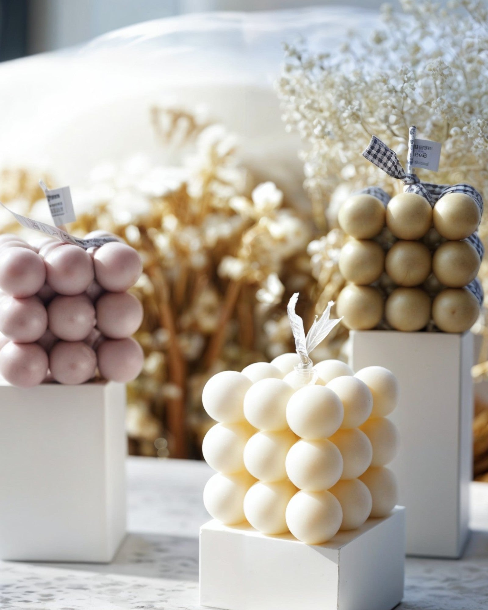 ÉclatBougie - Cube Menthe 6 cm - Hommfer