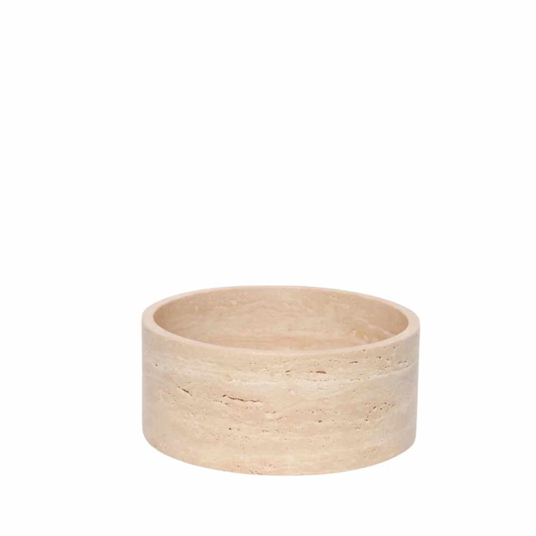 ÉclatTravertin - Bol Beige Naturel - Hommfer