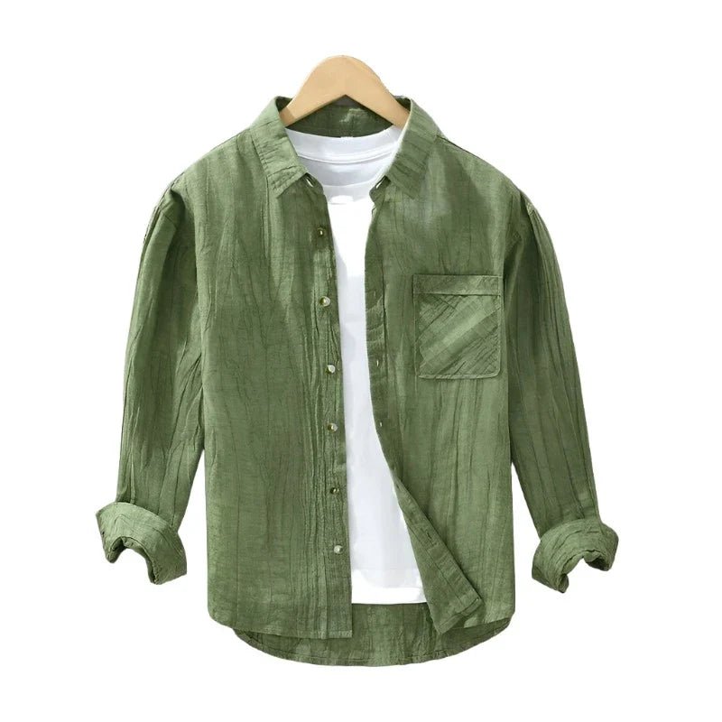 ÉMILIO LUXE Chemise en Lin à Boutons - Hommfer