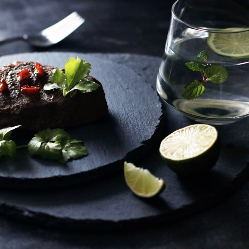Hommfer – Assiette Élégante en Ardoise Naturelle - Hommfer