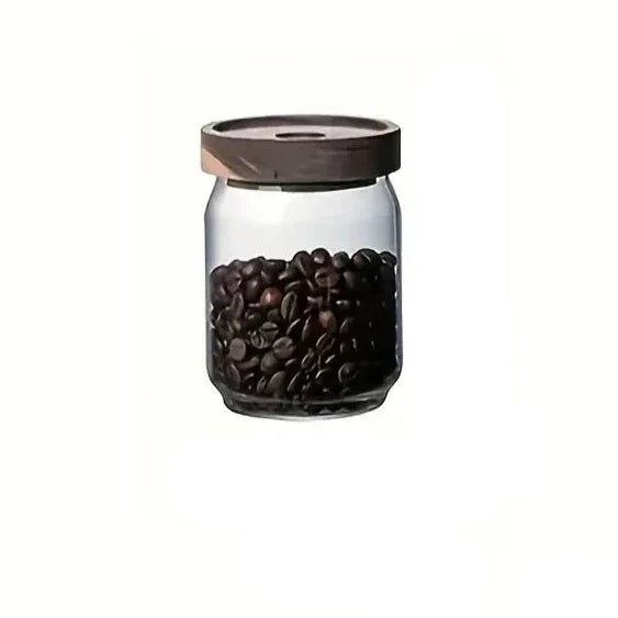 Hommfer – Bocaux en Verre Empilables avec Couvercle en Bois - Hommfer