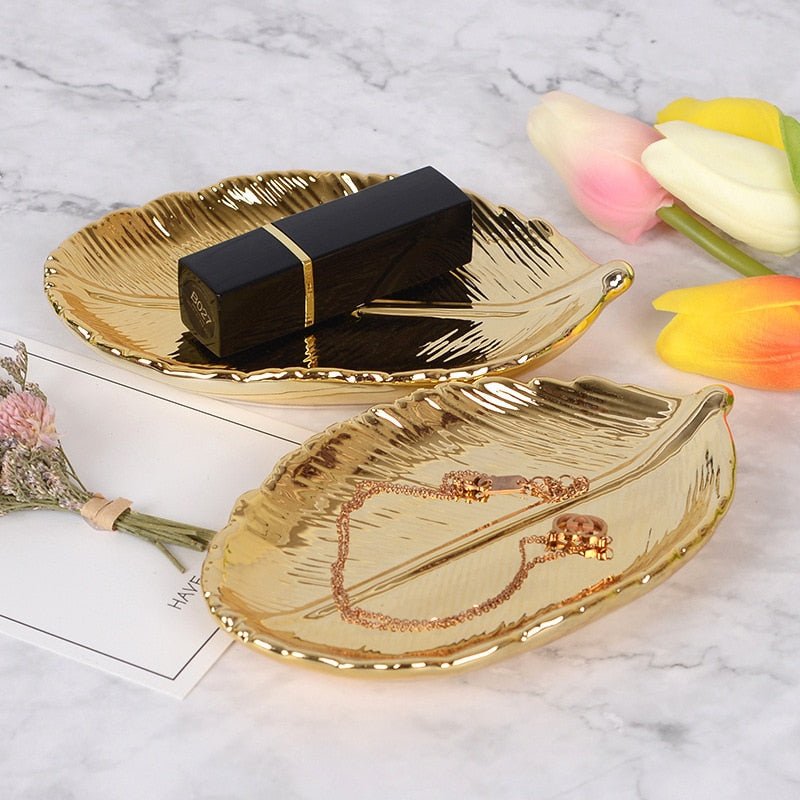 Hommfer – Boîte de Rangement en Céramique Dorée Lova - Hommfer
