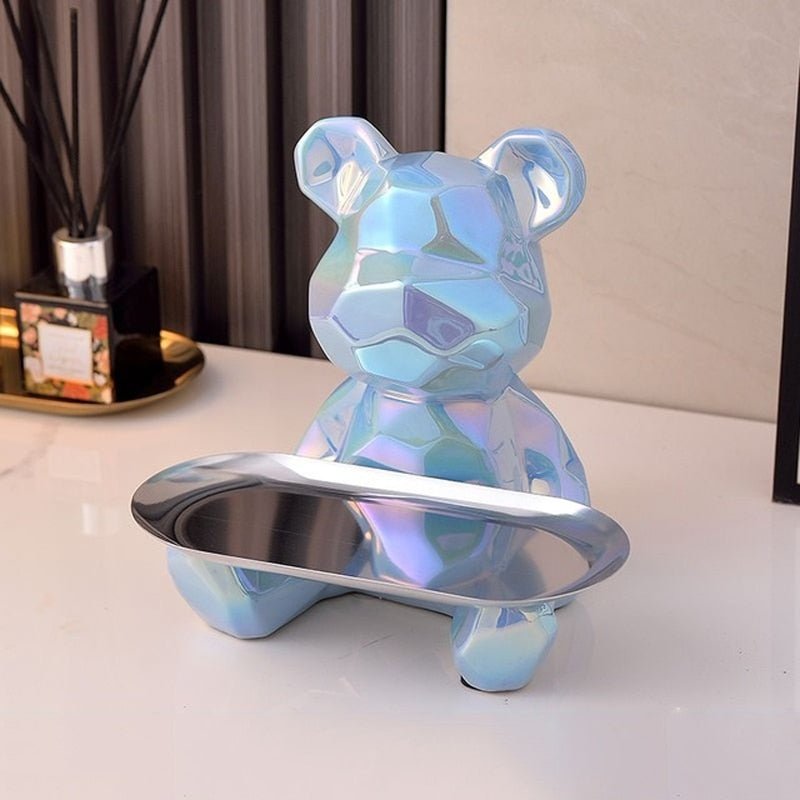 Hommfer - Bol décoratif en porcelaine ours - Hommfer
