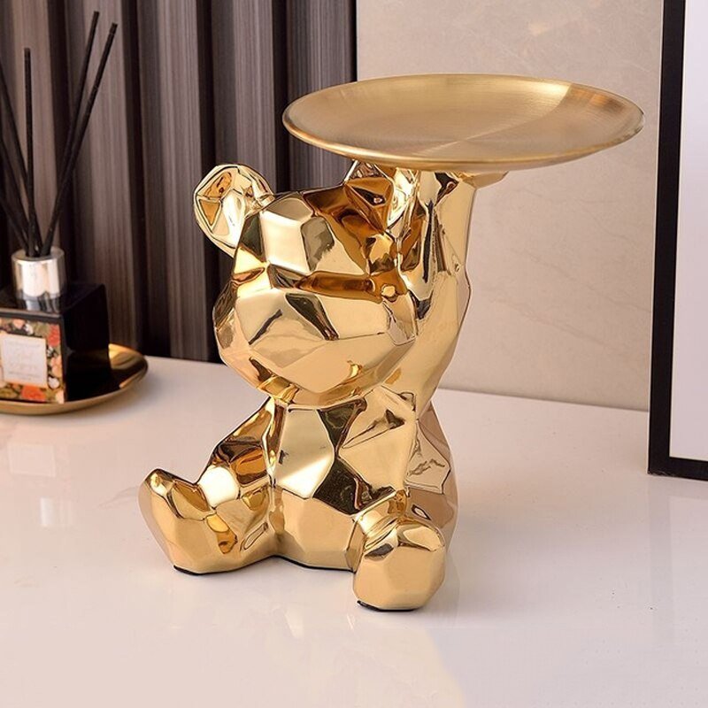 Hommfer - Bol décoratif en porcelaine ours - Hommfer