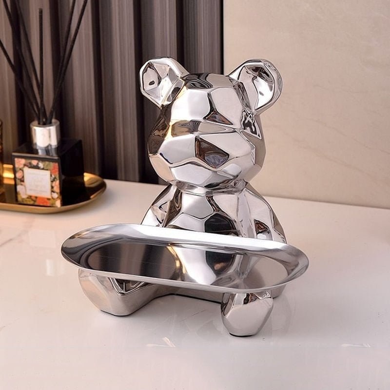 Hommfer - Bol décoratif en porcelaine ours - Hommfer