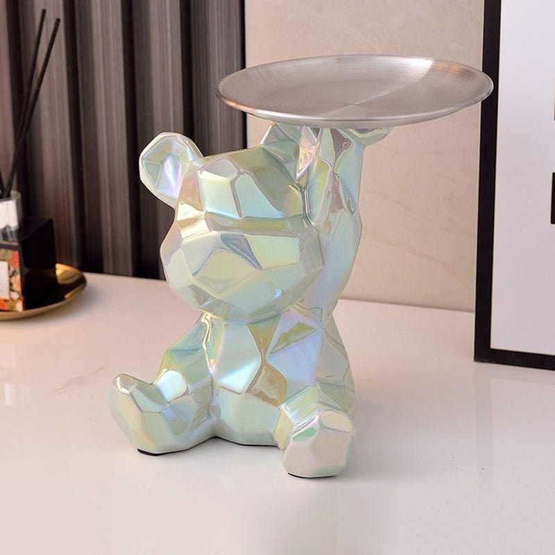 Hommfer - Bol décoratif en porcelaine ours - Hommfer