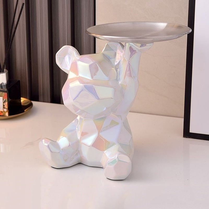 Hommfer - Bol décoratif en porcelaine ours - Hommfer