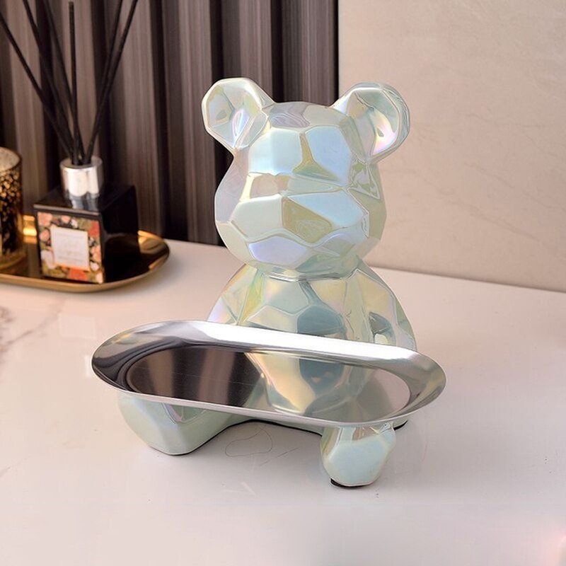 Hommfer - Bol décoratif en porcelaine ours - Hommfer