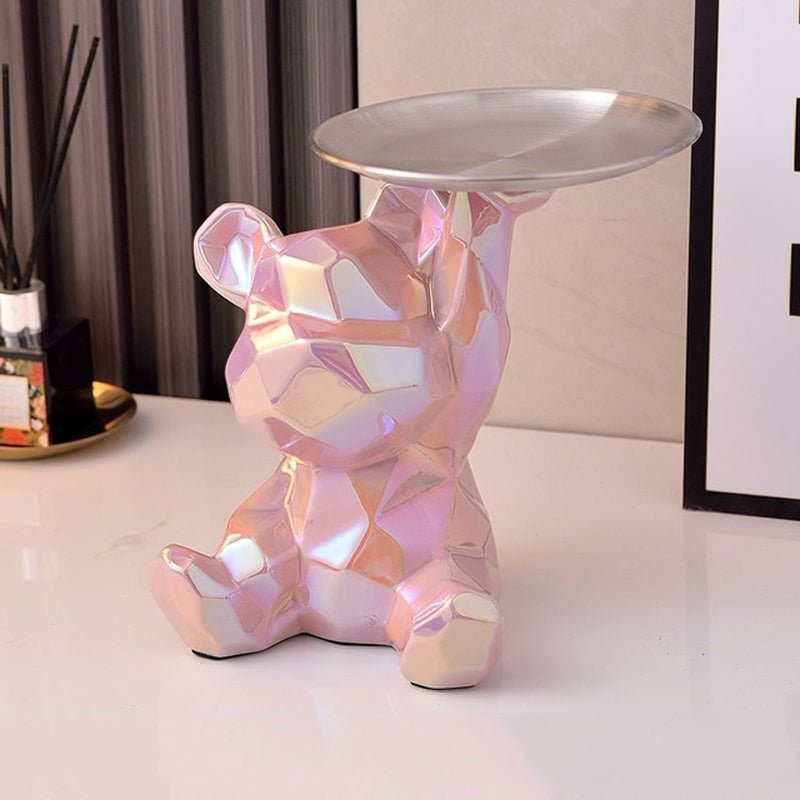 Hommfer - Bol décoratif en porcelaine ours - Hommfer