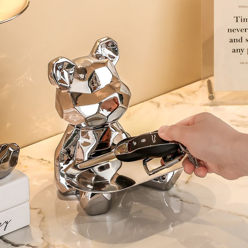 Hommfer - Bol décoratif en porcelaine ours - Hommfer