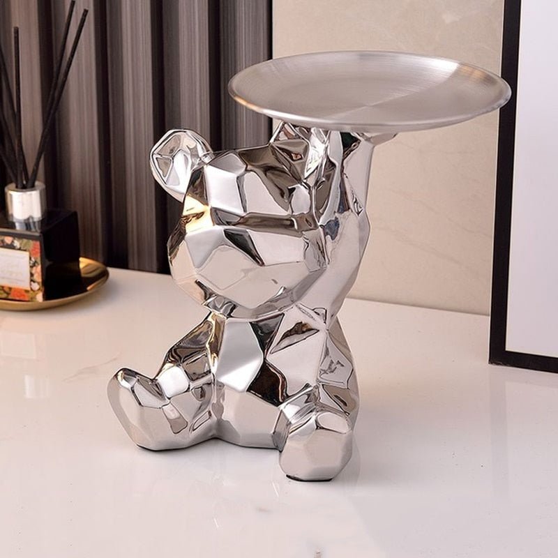 Hommfer - Bol décoratif en porcelaine ours - Hommfer