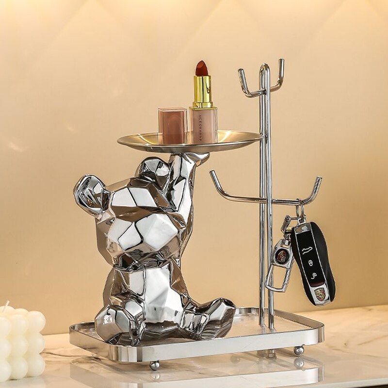 Hommfer - Bol décoratif en porcelaine ours - Hommfer