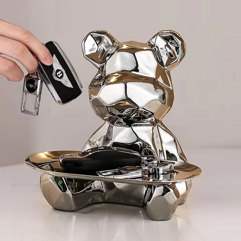 Hommfer - Bol décoratif en porcelaine ours - Hommfer