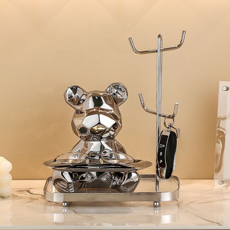 Hommfer - Bol décoratif en porcelaine ours - Hommfer