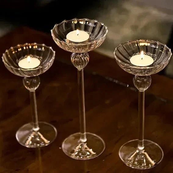 Hommfer – Bougeoirs en Verre Transparent Chic et Moderne - Hommfer
