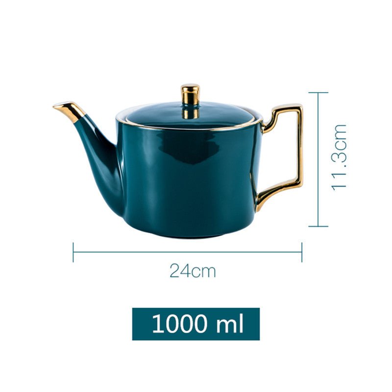 Hommfer – Bouilloire en Céramique Turquoise et Dorée - Hommfer