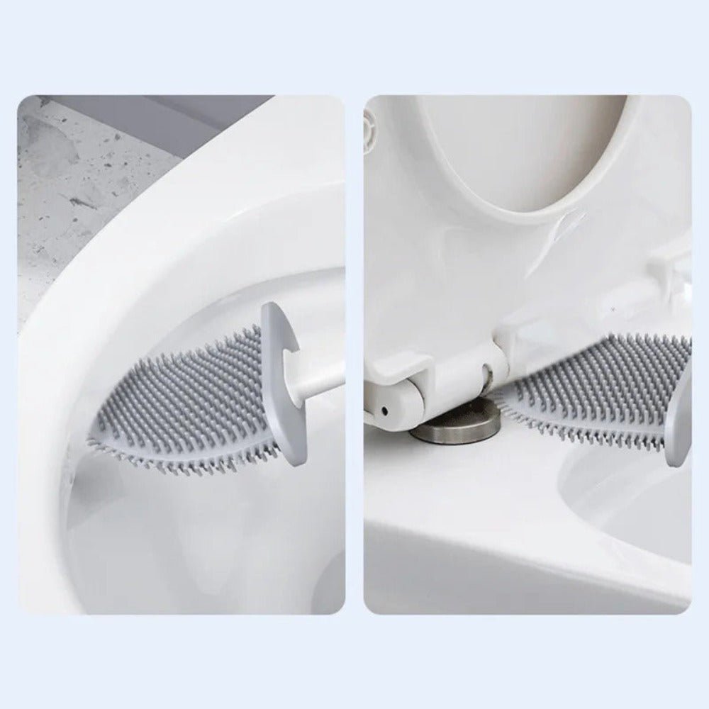 Hommfer – Brosse de Toilette en Silicone Facile à Nettoyer - Hommfer