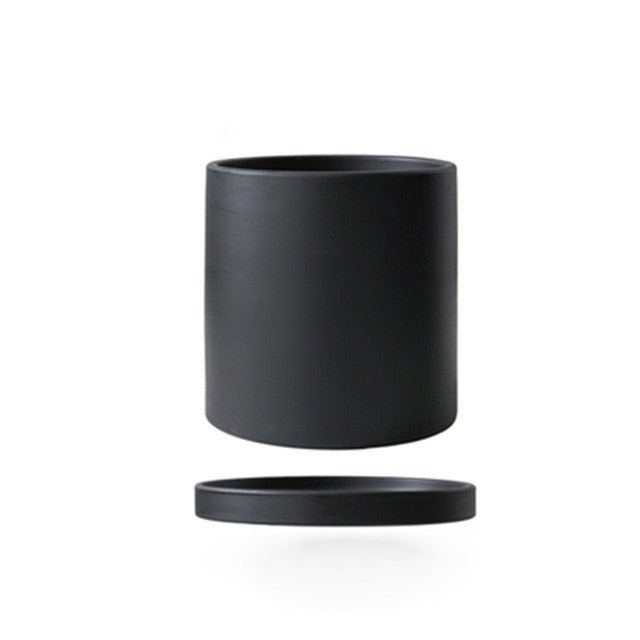 Hommfer – Cache - Pot en Céramique avec Soucoupe - Hommfer