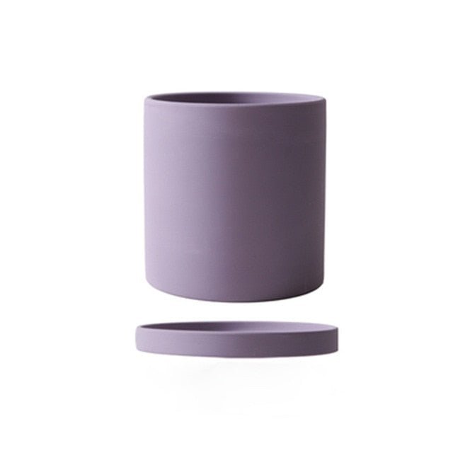 Hommfer – Cache - Pot en Céramique avec Soucoupe - Hommfer