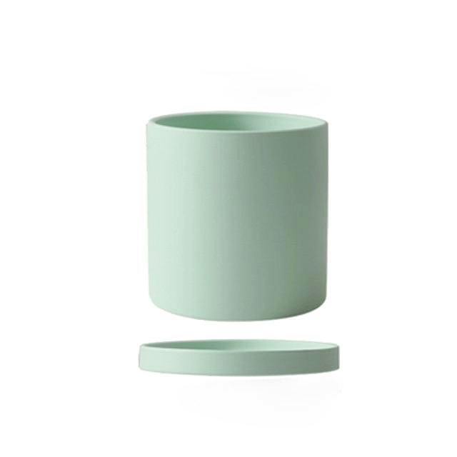 Hommfer – Cache - Pot en Céramique avec Soucoupe - Hommfer