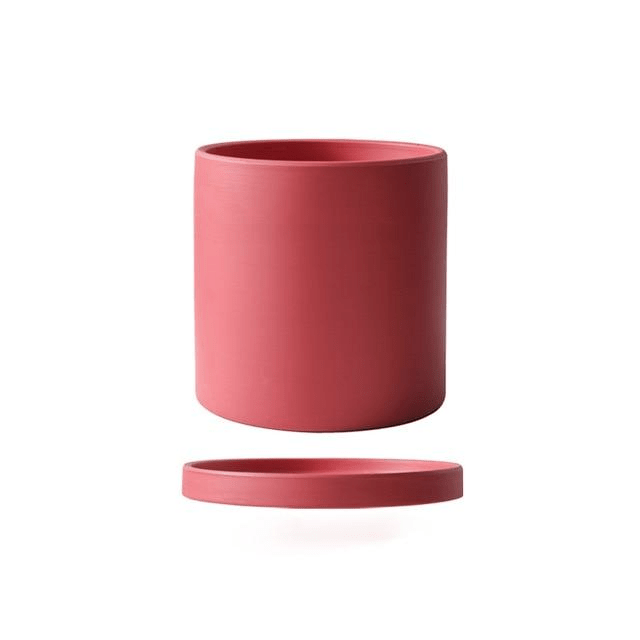 Hommfer – Cache - Pot en Céramique avec Soucoupe - Hommfer