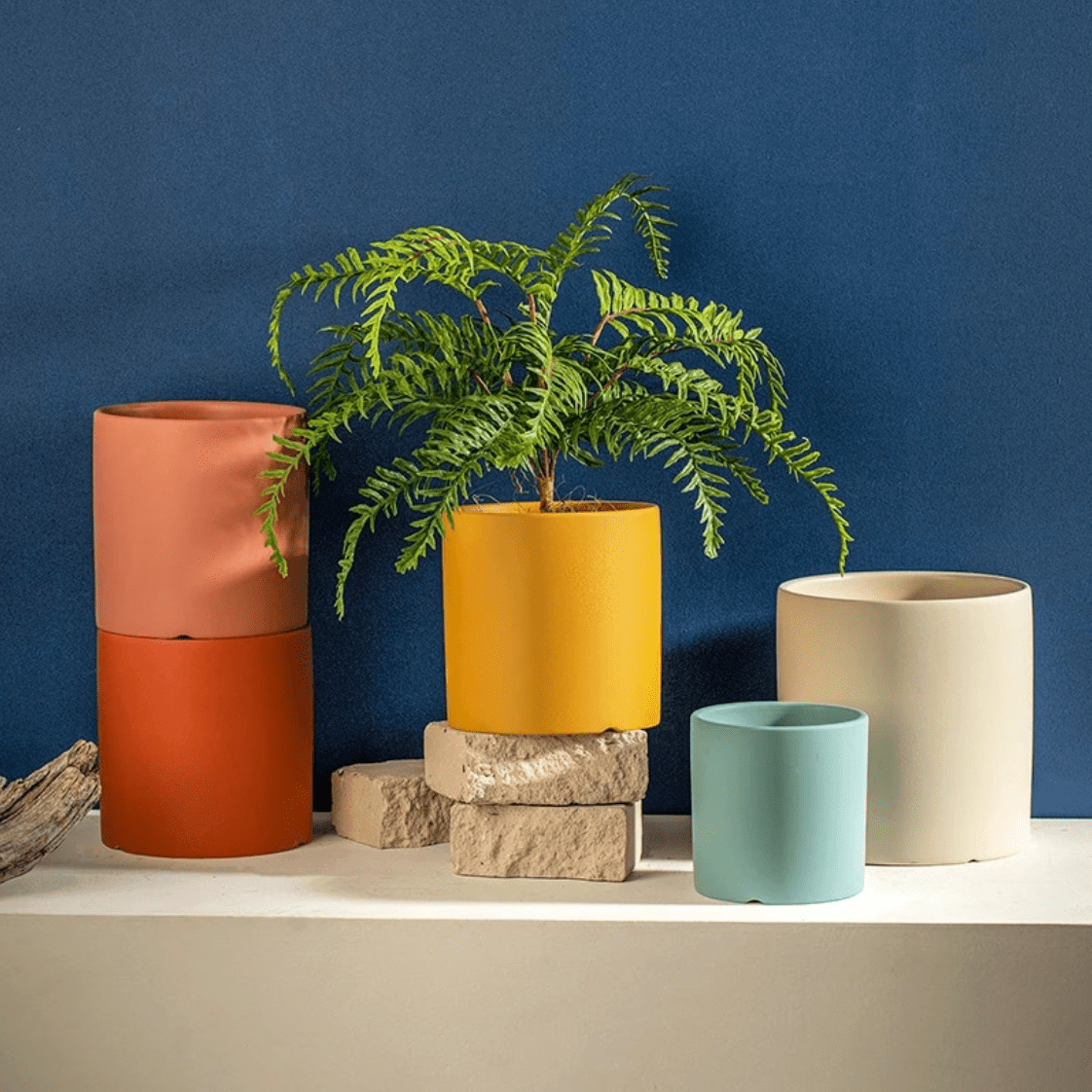 Hommfer – Cache - Pot en Céramique avec Soucoupe - Hommfer