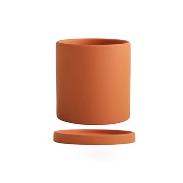 Hommfer – Cache - Pot en Céramique avec Soucoupe - Hommfer