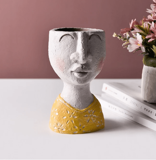 Hommfer – Cache - pot Sculptural avec Visage - Hommfer