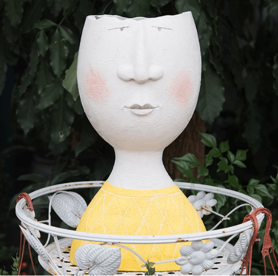 Hommfer – Cache - pot Sculptural avec Visage - Hommfer