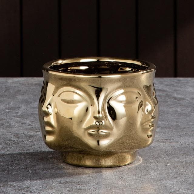 Hommfer – Cache - pots et Vases Visage en Céramique Artistique pour Salon - Hommfer