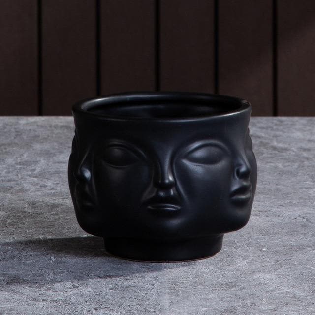Hommfer – Cache - pots et Vases Visage en Céramique Artistique pour Salon - Hommfer