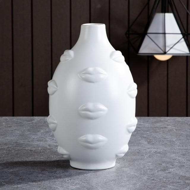 Hommfer – Cache - pots et Vases Visage en Céramique Artistique pour Salon - Hommfer