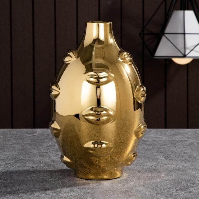 Hommfer – Cache - pots et Vases Visage en Céramique Artistique pour Salon - Hommfer