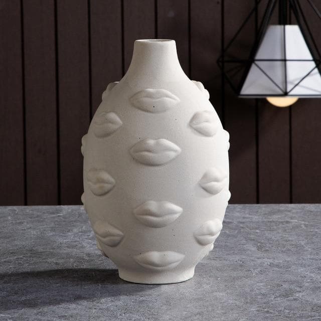 Hommfer – Cache - pots et Vases Visage en Céramique Artistique pour Salon - Hommfer